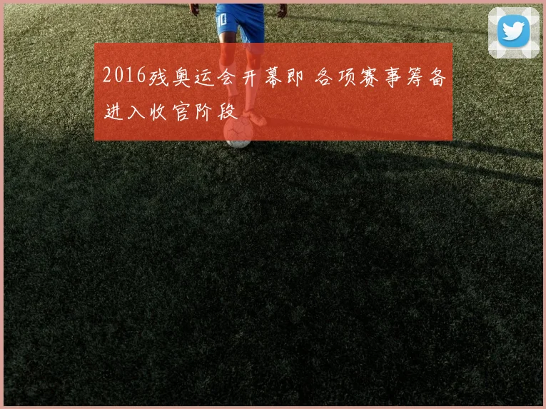 2016残奥运会开幕即 各项赛事筹备进入收官阶段